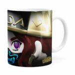 Caneca Akali 3d Print League Of Legends Branca