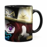 Caneca Akali 3d Print League Of Legends Preta