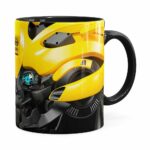 Caneca Bumblebee 3d Print Transformers Preta