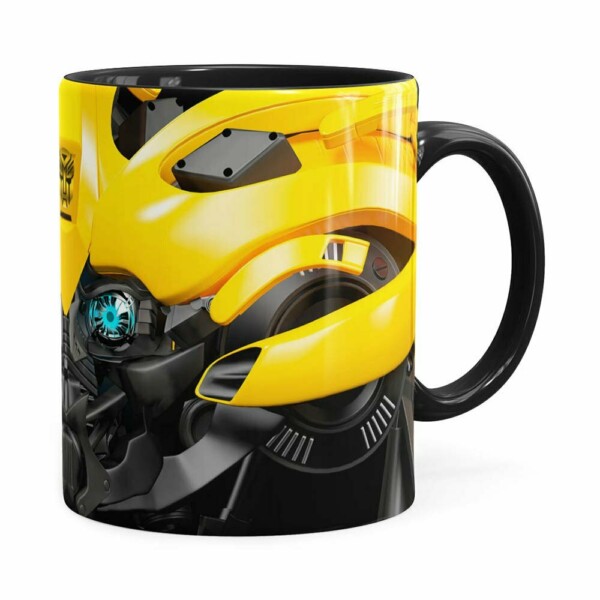 Caneca Bumblebee 3d Print Transformers Preta