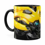 Caneca Bumblebee 3d Print Transformers Preta