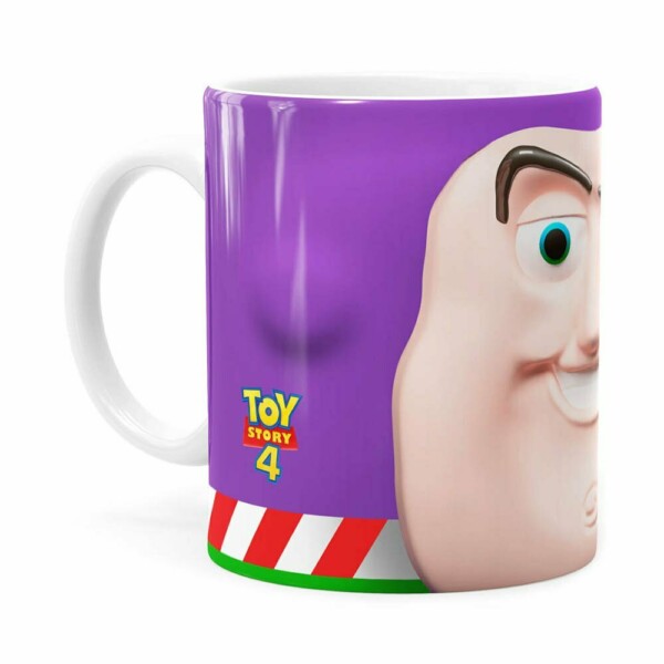 Caneca Buzz Lightyear 3d Print Toy Story Branca