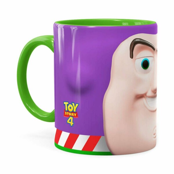 Caneca Buzz Lightyear 3d Print Toy Story Verde