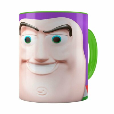 Caneca Buzz Lightyear 3d Print Toy Story Verde