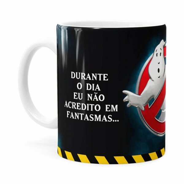 Caneca Caça Fantasma 3d Print Branca