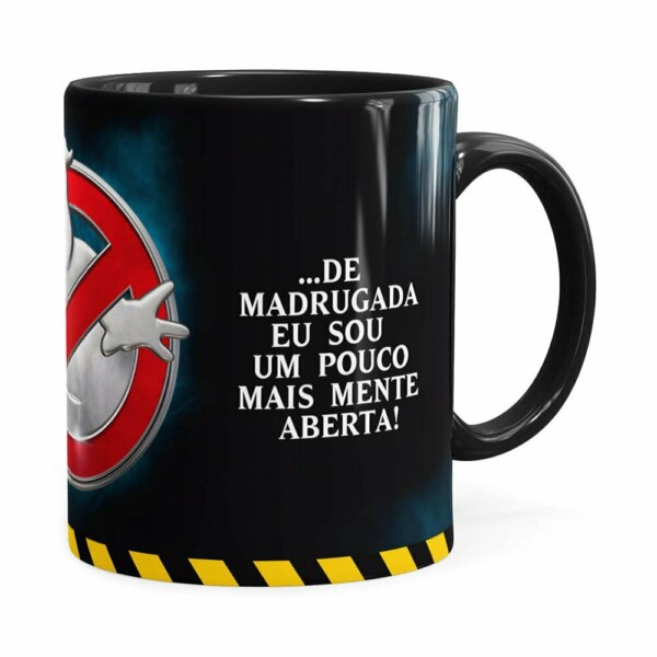 Caneca Caça Fantasma 3d Print Preta