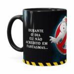 Caneca Caça Fantasma 3d Print Preta