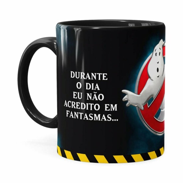 Caneca Caça Fantasma 3d Print Preta