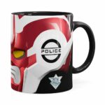 Caneca Cybercops Júpiter 3d Print Preta