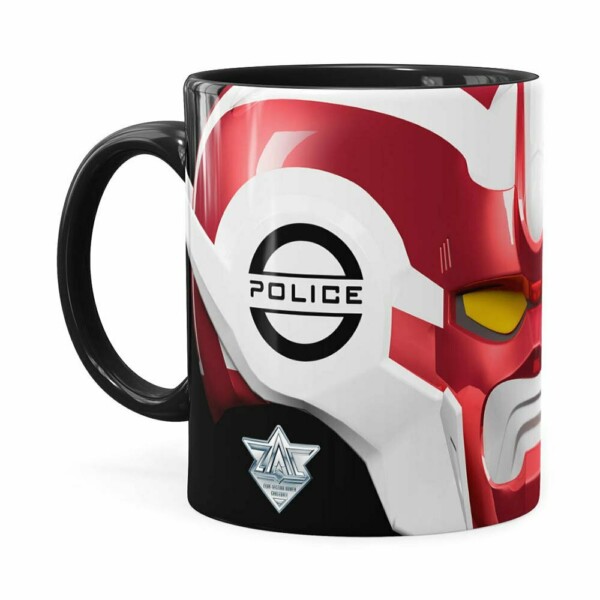 Caneca Cybercops Júpiter 3d Print Preta