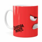 Caneca Divertida Mente 3d Print Branca