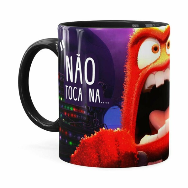 Caneca Divertida Mente 3d Print Minha Caneca Preta