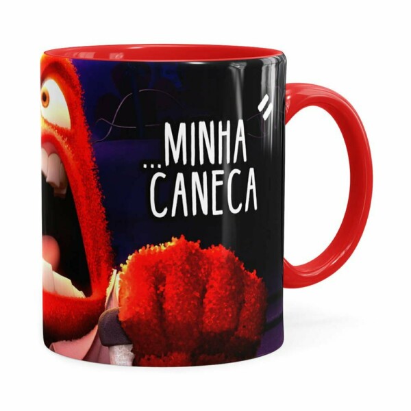 Caneca Divertida Mente 3d Print Minha Caneca Vermelha