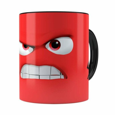 Caneca Divertida Mente 3d Print Preta
