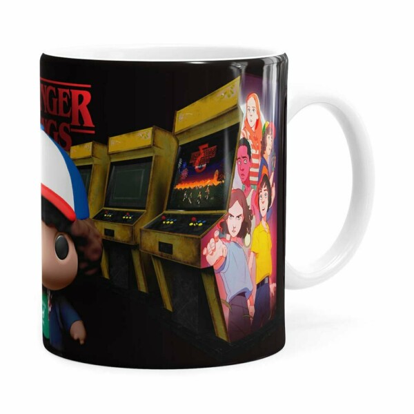 Caneca Dustin 3d Print Stranger Things Branca