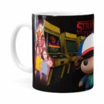Caneca Dustin 3d Print Stranger Things Branca
