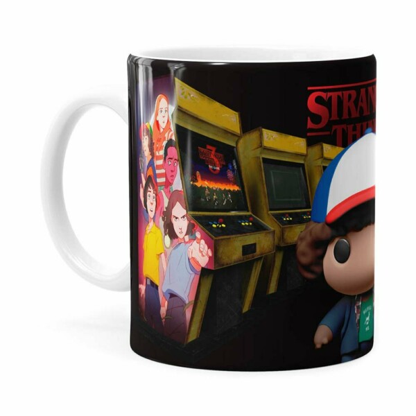 Caneca Dustin 3d Print Stranger Things Branca