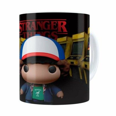Caneca Dustin 3d Print Stranger Things Branca