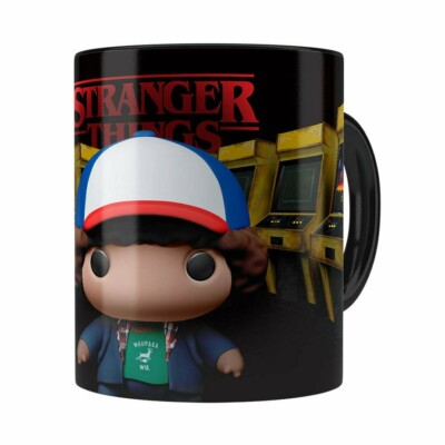 Caneca Dustin 3d Print Stranger Things Preta