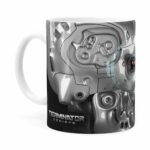 Caneca Exterminador Do Futuro 3d Print Branca
