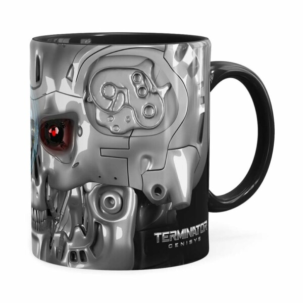 Caneca Exterminador Do Futuro 3d Print Preta