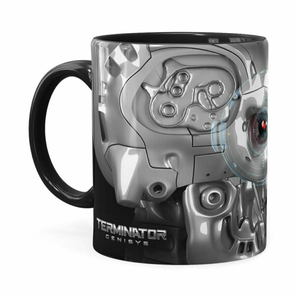 Caneca Exterminador Do Futuro 3d Print Preta