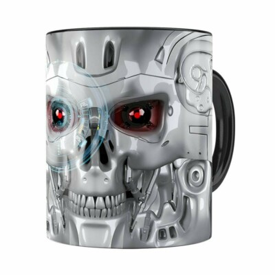Caneca Exterminador Do Futuro 3d Print Preta