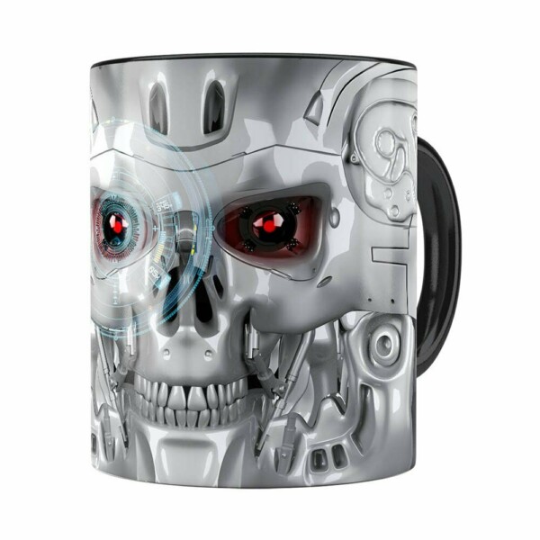 Caneca Exterminador Do Futuro 3d Print Preta