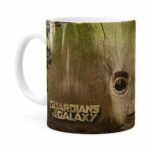 Caneca Groot 3d Print Guardiões Da Galaxia Branca