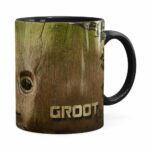 Caneca Groot 3d Print Guardiões Da Galaxia Preta
