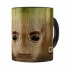 Caneca Groot 3d Print Guardiões Da Galaxia Preta