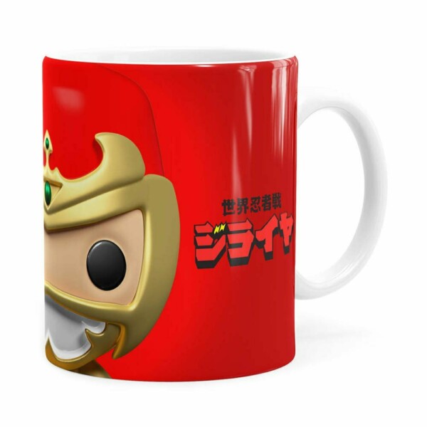Caneca Jiraya 3d Print Face Branca