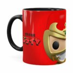 Caneca Jiraya 3d Print Face Preta