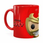Caneca Jiraya 3d Print Face Vermelha