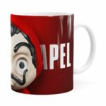 Caneca La Casa De Papel 3d Print Branca