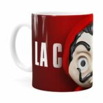 Caneca La Casa De Papel 3d Print Branca
