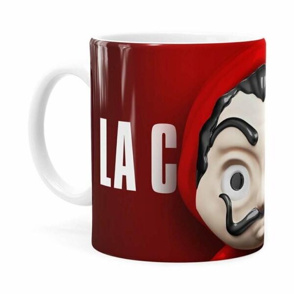 Caneca La Casa De Papel 3d Print Branca