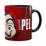 Caneca La Casa De Papel 3d Print Preta