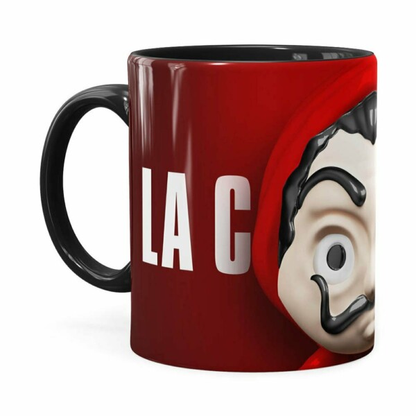 Caneca La Casa De Papel 3d Print Preta