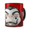 Caneca La Casa De Papel 3d Print Preta