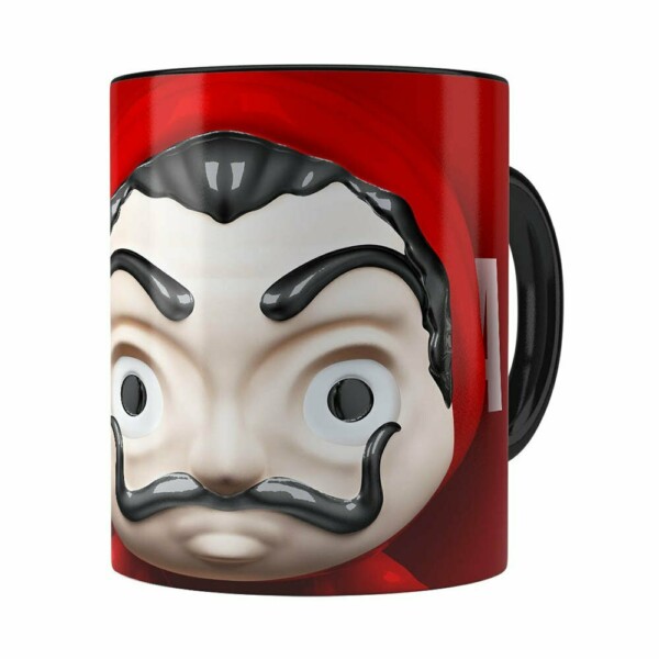 Caneca La Casa De Papel 3d Print Preta