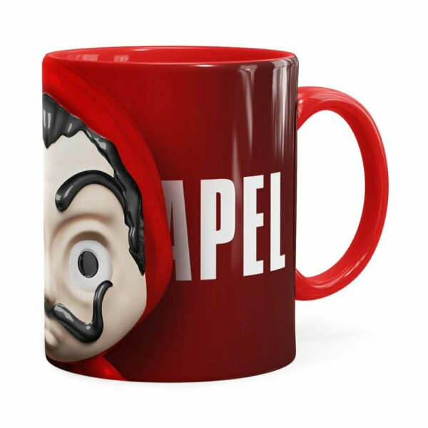 Caneca La Casa De Papel 3d Print Vermelha