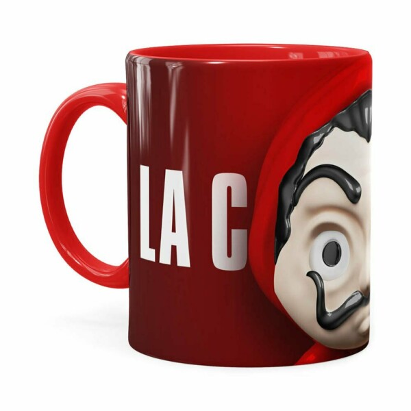 Caneca La Casa De Papel 3d Print Vermelha