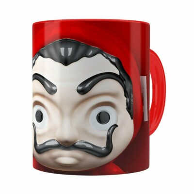 Caneca La Casa De Papel 3d Print Vermelha