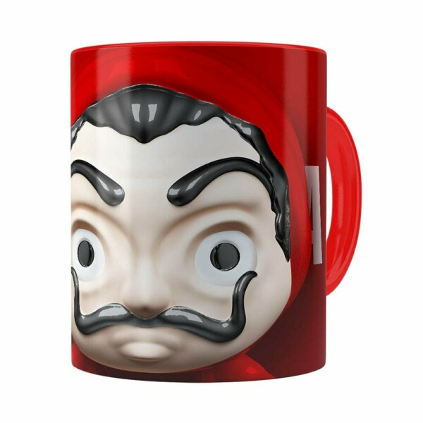 Caneca La Casa De Papel 3d Print Vermelha