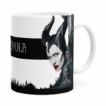 Caneca Malévola Filme 3d Print Branca