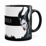 Caneca Malévola Filme 3d Print Preta