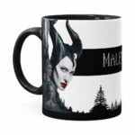 Caneca Malévola Filme 3d Print Preta