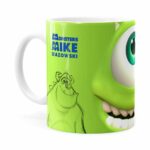 Caneca Mike Wazowski Monstros S.a 3d Print Branca