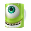 Caneca Mike Wazowski Monstros S.a 3d Print Branca